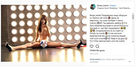 Las fotos hot de una modelo playboy rusa con las que alienta a su selección de cara al partido