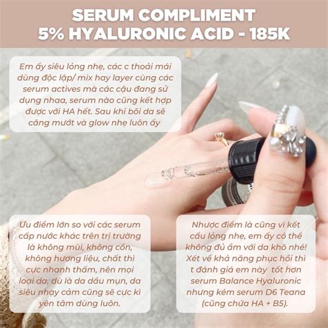 Mua Serum Compliment Hyaluronic Acid 5% + B5 cấp nước, giữ ẩm, phục hồi ...