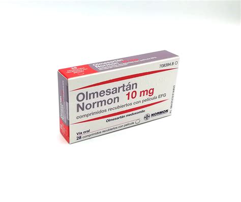 Olmesartan Normon Efg Mg Comprimidos Recubiertos Farmac Uticos