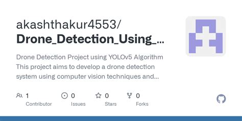 GitHub Akashthakur4553 Drone Detection Using YOLOv5 Drone Detection