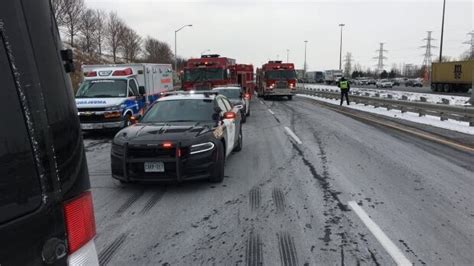 Off Ramp At Mavis And Highway 403 Cleared After Crash Sends Pregnant