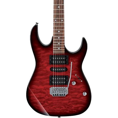 Ibanez Grx Qa Electric Guitar Transparent Red Burst Guitar Center