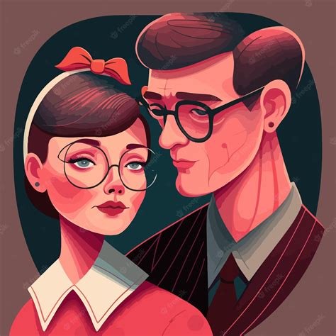 Premium Vector Valentines Day Couple In Love Vector Illustration