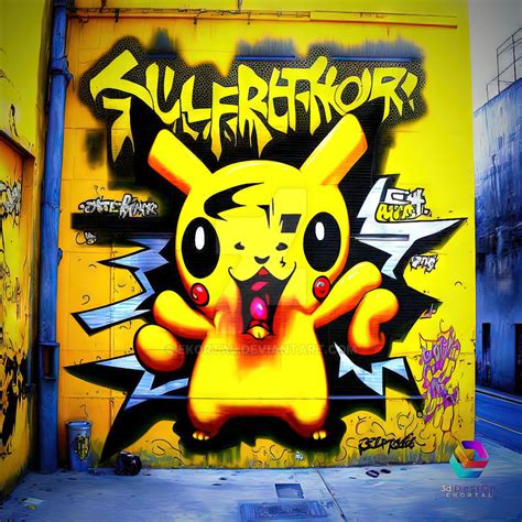 Pikachus Graffiti By Ekortal On Deviantart