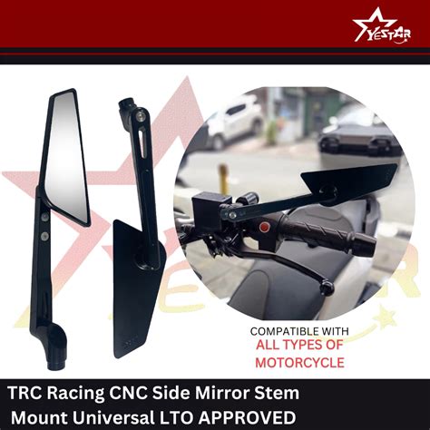 Yestar Racing Trc Cnc Side Mirror Stem Mount Universal Lto Approved