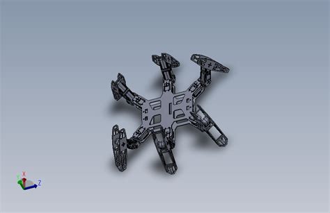 六足蜘蛛仿生机器人solidworks设计图机械设计素材三维模型3d图纸solidworks 2013模型图纸下载 懒石网