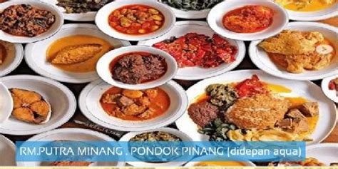 Daftar Harga Menu Delivery Rm Putra Minang Group Pondok Pinang