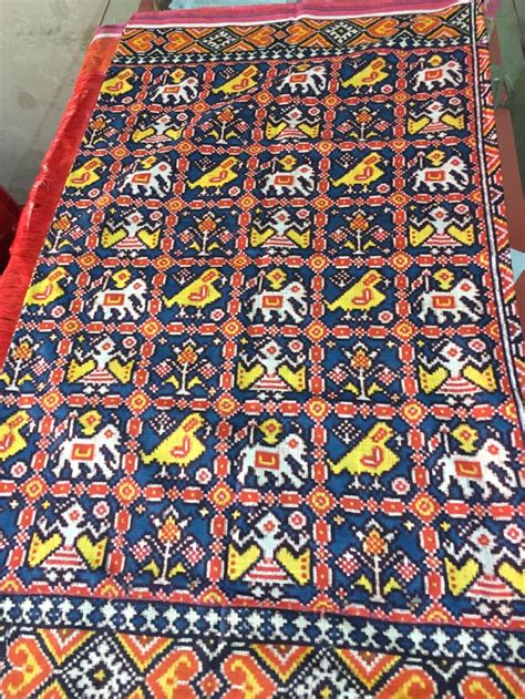 Madhvi Handicrafts Double Ikat Patan Patola With Authentic Certificate