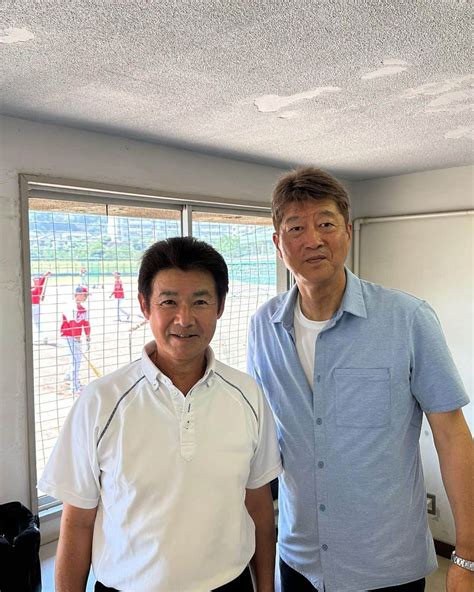 金石昭人さんのインスタグラム写真 金石昭人instagram「カネやん野球 本日福山で広島カープのファームと 福山ローズファイターズ