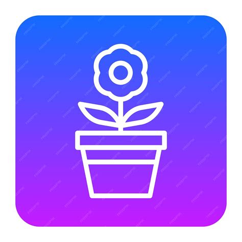 Premium Vector Flower Pot Vector Illustration