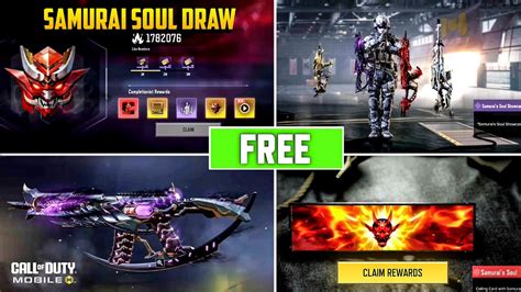 Free Four Legendary Guns Samurai S Soul Armory CODM COD Mobile