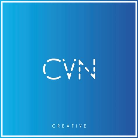 CVN Premium Vector último diseño de logotipo Diseño creativo de