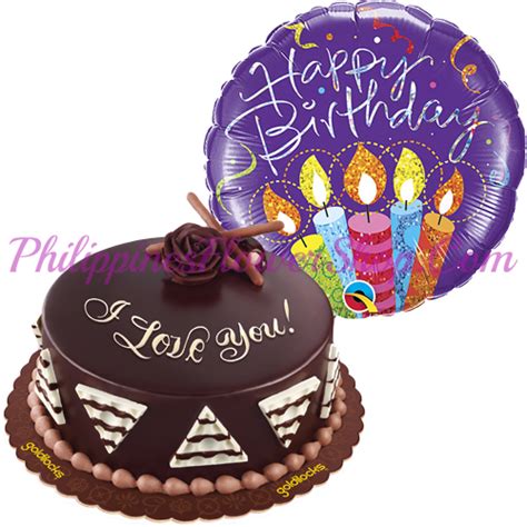 Send Birthday Balloon and Chocolate Cake to Philippines