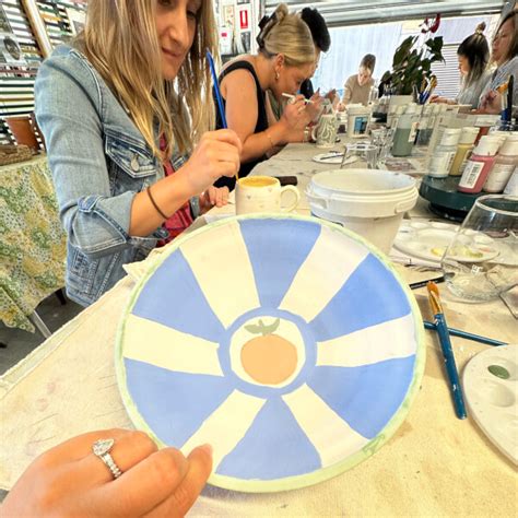 Ceramic Painting Workshop Clay Soirée Melbourne Ts Classbento