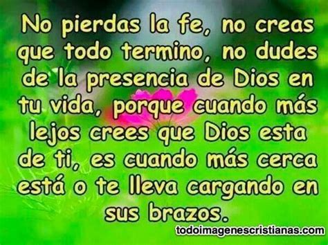 Imágenes cristianas con frases No pierdas la fe