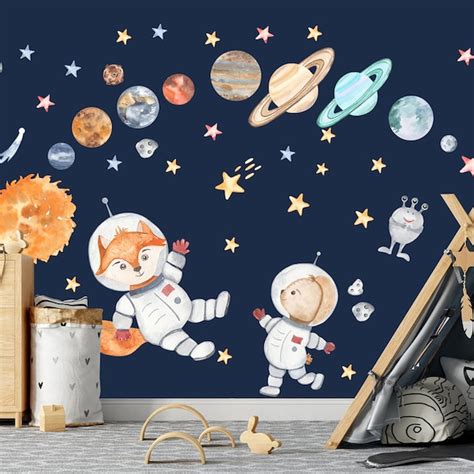 Solar System Wall Stickers Etsy