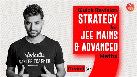 Quick Revision Strategy For Jee Mains Maths Jee Advanced Maths Jee