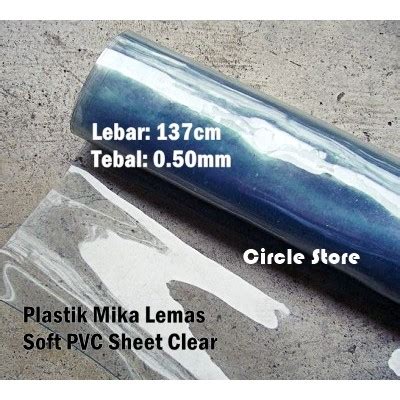 Jual Plastik Mika Lentur Flexible Pvc Clear Lebar Cm Tebal Mm