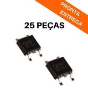 Kit 25 peças Ci Regulador de Tensão LM1117IDT 3 3 SMD TO 252 3