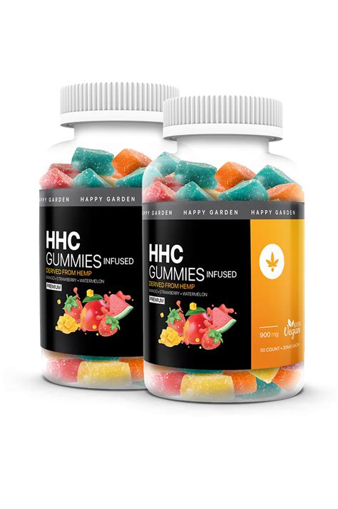 Hhc Gummies 600mg 30mg Per Gummy Happy Garden