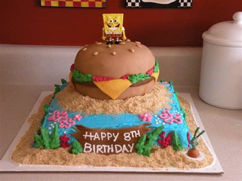 Sponge Bob Krabby Patty Cake Spongebob Cake Cupcake Cakes Character