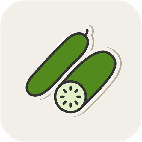 Cucumber Vector Icon Design 20720109 Vector Art At Vecteezy