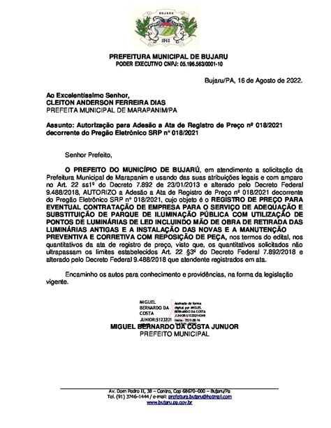 Autoriza O Do Rg O Gerenciador Da Ata Prefeitura Municipal De