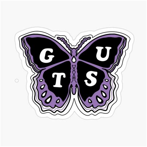 Olivia Guts Butterfly Sticker For Sale By D00dling In 2024