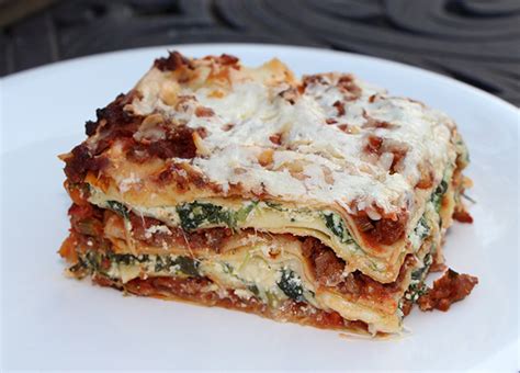 Lasagne With 4 Cheeses and Bolognese Sauce