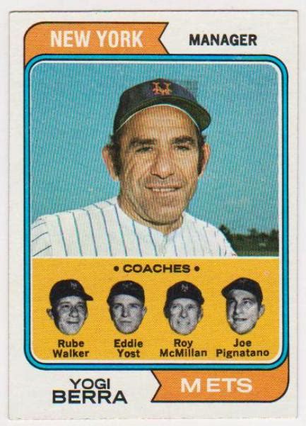 1974 Topps Yogi Berra #179 Card - HOF'er | Property Room