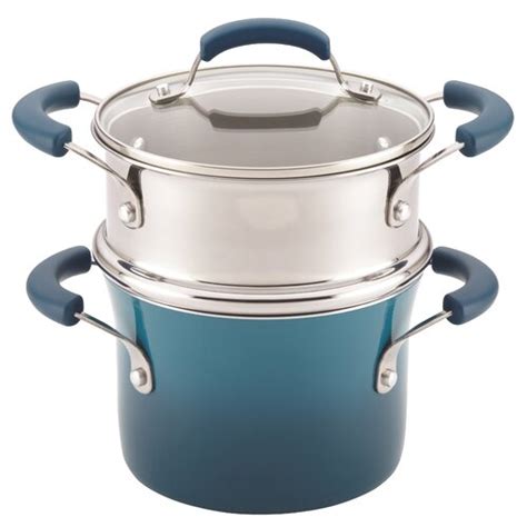 Rachael Ray Classic Brights 3 Qt Hard Enamel Nonstick Saucepot And