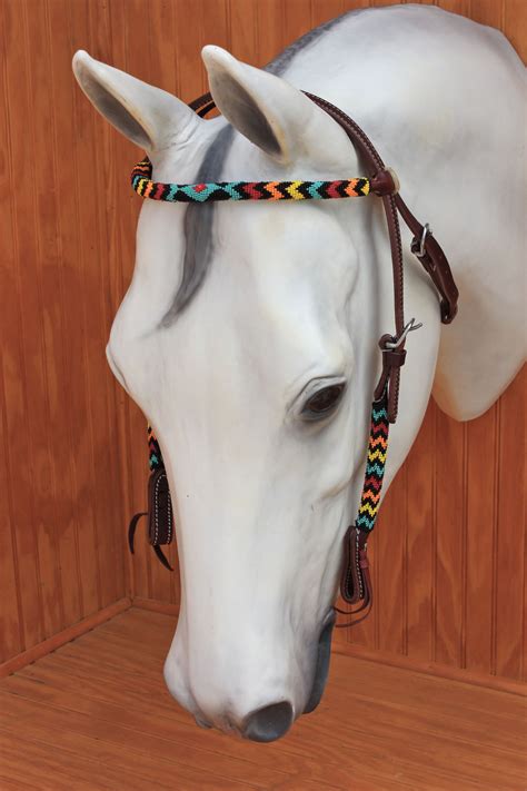 Rolled Beaded Browband Headstalls Half Circle Ranch