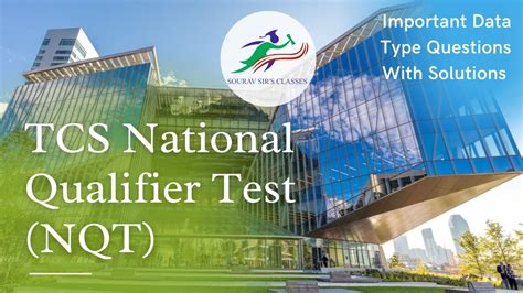 All About Tcs National Qualifier Test Nqt Tcs Nqt Important Data