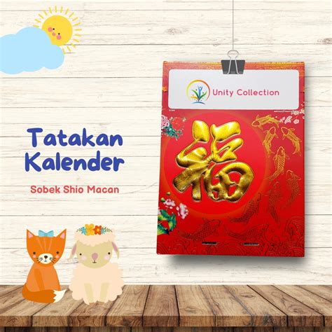 Jual Papan Kalender Harian Sobek Shio Macan Shopee Indonesia