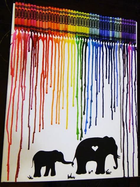 28 Fantastic Melted Crayon Art Ideas - Listing More