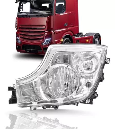 Farol Dianteiro Led Compatível Mb Actros 2022 Em Diante Le