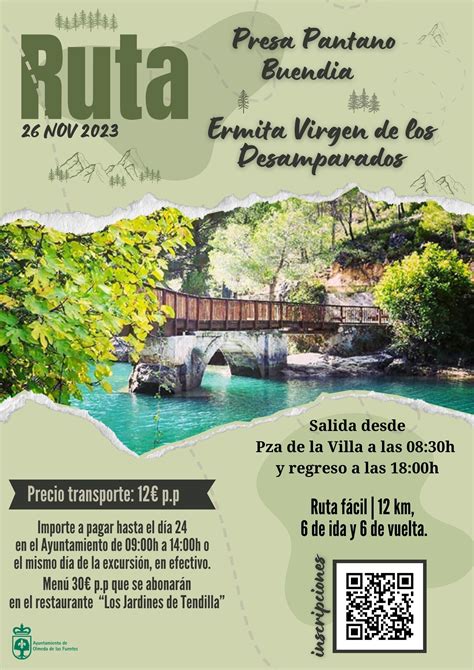 RUTA PRESA PANTANO BUENDÍA ERMITA VIRGEN DE LOS DESAMPARADOS