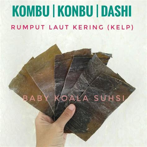 Jual Kombu Konbu Dashima Kelp Rumput Laut Kaldu Dry Seaweed