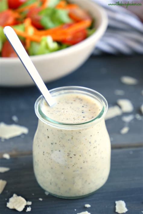 Classic Creamy Italian Salad Dressing {easy To Make } The Busy Baker