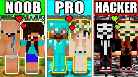 Minecraft Noob Vs Pro Vs Hacker Super Baby Love Battle In Minecraft