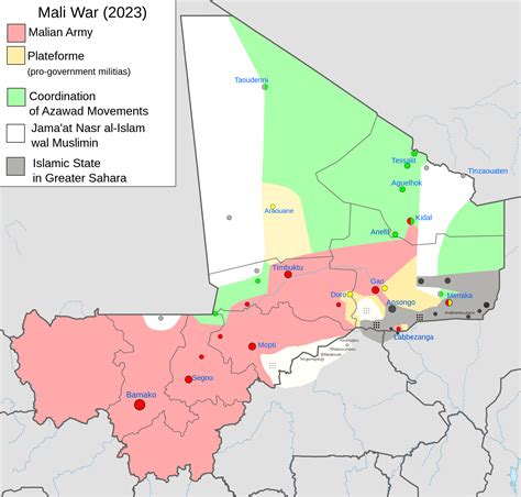 Current Military Situation In Mali R MapPorn