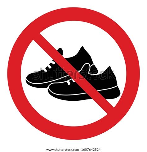 No Shoes Allowed Sign Nh Vector V H Nh Ch P C S N