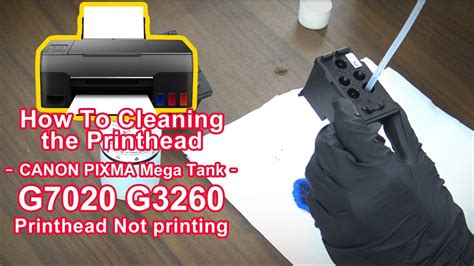 Canon Pixma Megatank G6020 G5020 G7020 G3260 Printhead Not Printing How To Cleaning The