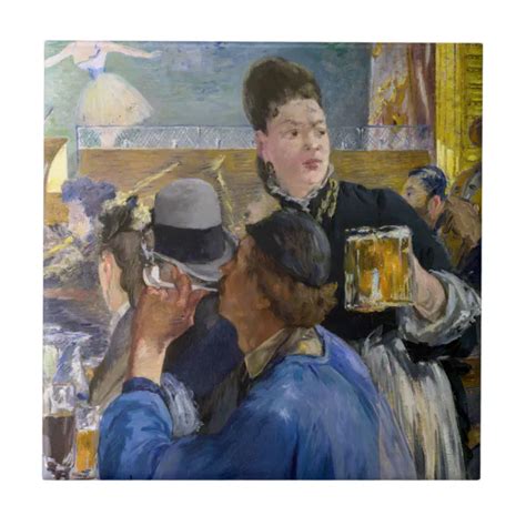 Edouard Manet Corner Of A Cafe Concert Ceramic Tile Zazzle