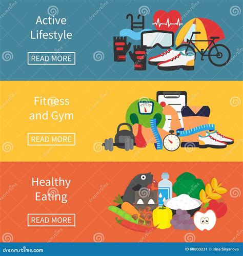 Healthy Lifestyle Infographic Stock Illustration Illustration Of Icon