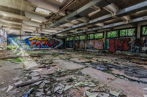 Colorful Graffiti in Factory Building Editorial Image - Image of historical, overgrown: 144843420