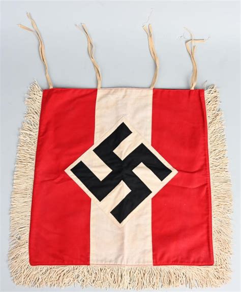 WWII NAZI GERMAN HJ FANFARE TRUMPET BANNER WW2 Barnebys