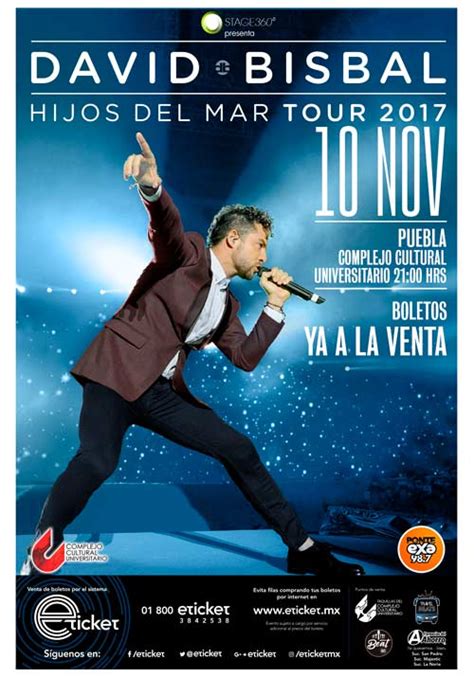 David Bisbal En Puebla 10 De Noviembre Complejo Cultural Universitario