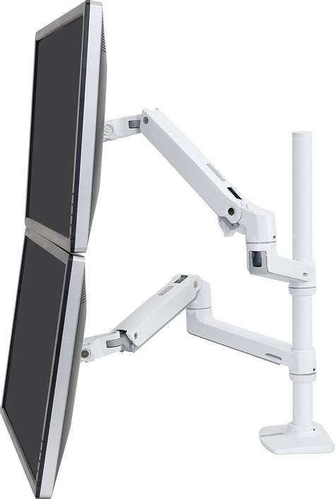 Ergotron Lx Vertical Stacking Dual Monitor Arm Vesa Desk