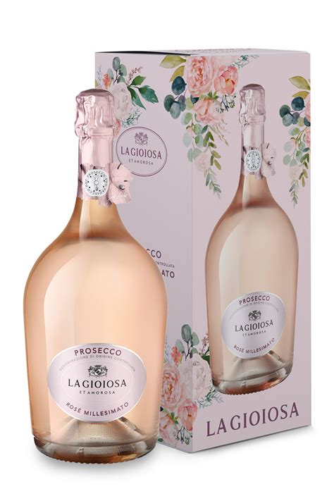 La Gioiosa Prosecco Rose Millesimato Brut Cl Giftbox Finewine